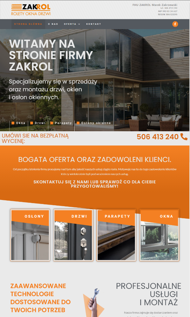 ZAKROL — sekcja oferty